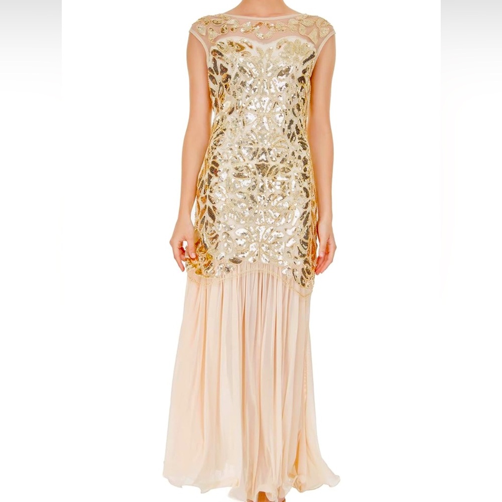 1920 Sequined Embellished Flapper dress gown plus size XXL 18-20
